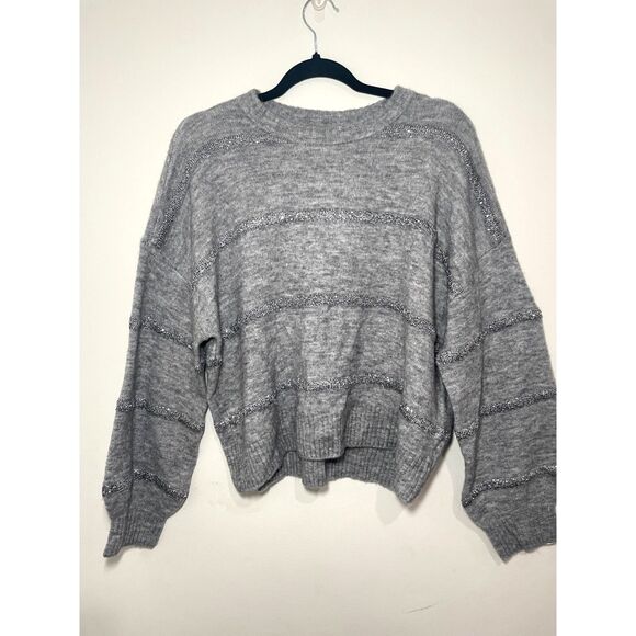 Splendid Rae Sequin Sweater Size L Soft Alpaca Wool Blend Sparkly NWT Holiday - Picture 1 of 7